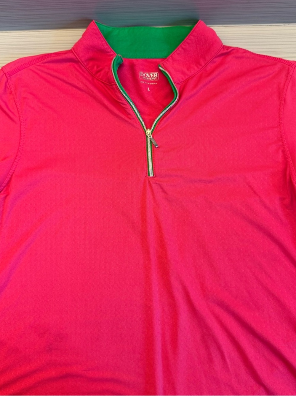Dover Saddlery Pink Quarter-Zip Equestrian Pullover